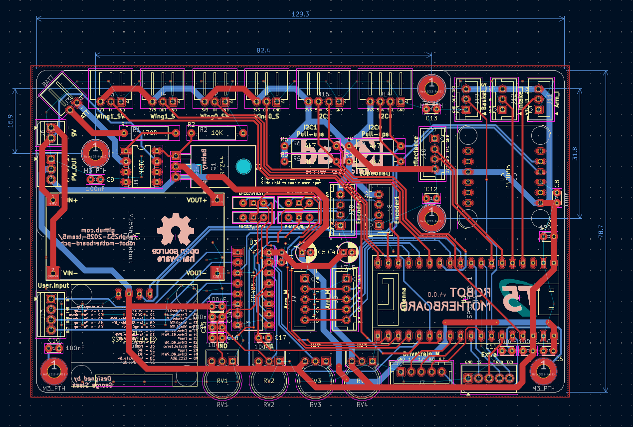 Robot motherboard layout
